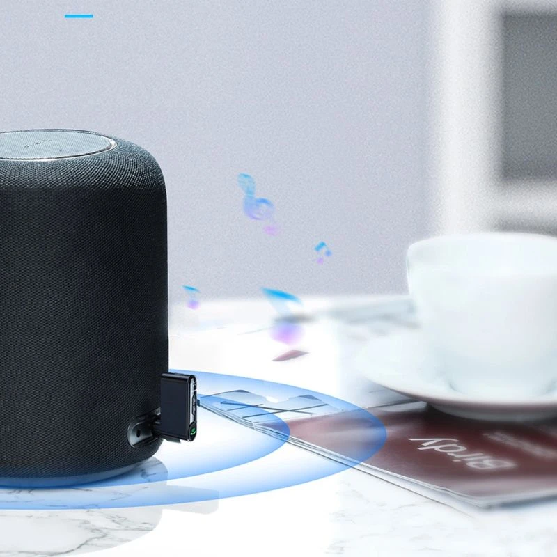 Baseus Qiyin AUX automobilinis Bluetooth imtuvas juodas