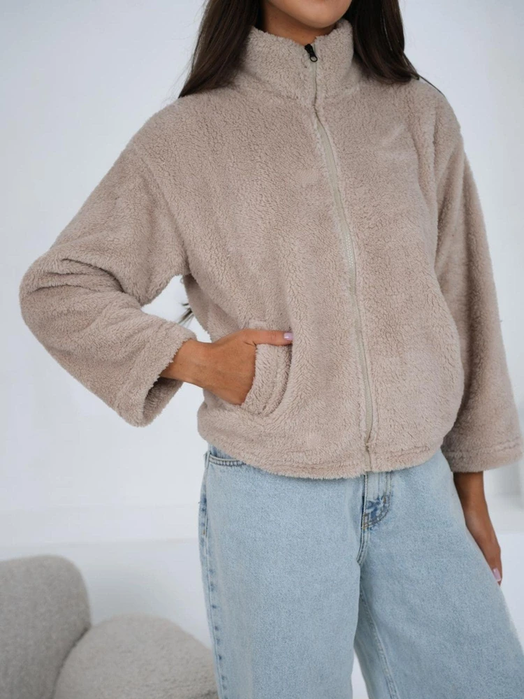 Bluza-CS-BL-BT1033.09-jasny smėlio spalva