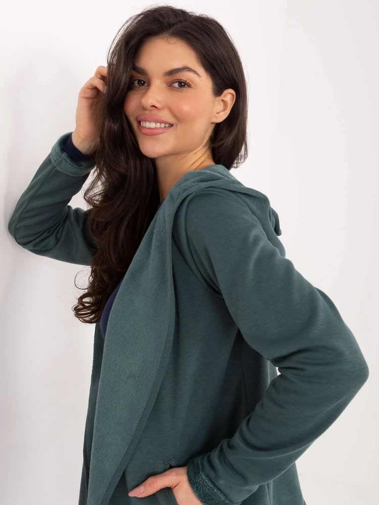 Bluza-D68450M01066D1-ciemny žalia