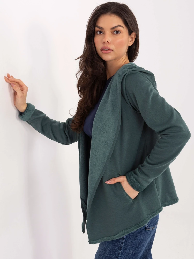 Bluza-D68450M01066D1-ciemny žalia
