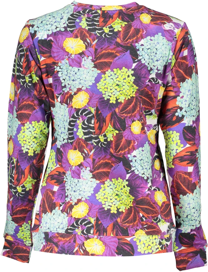 BLUZA DAMSKA KLASY CAVALLI BEZ ZAMKA FIOLETOWA