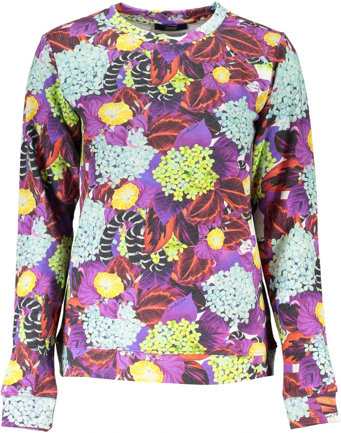 BLUZA DAMSKA KLASY CAVALLI BEZ ZAMKA FIOLETOWA