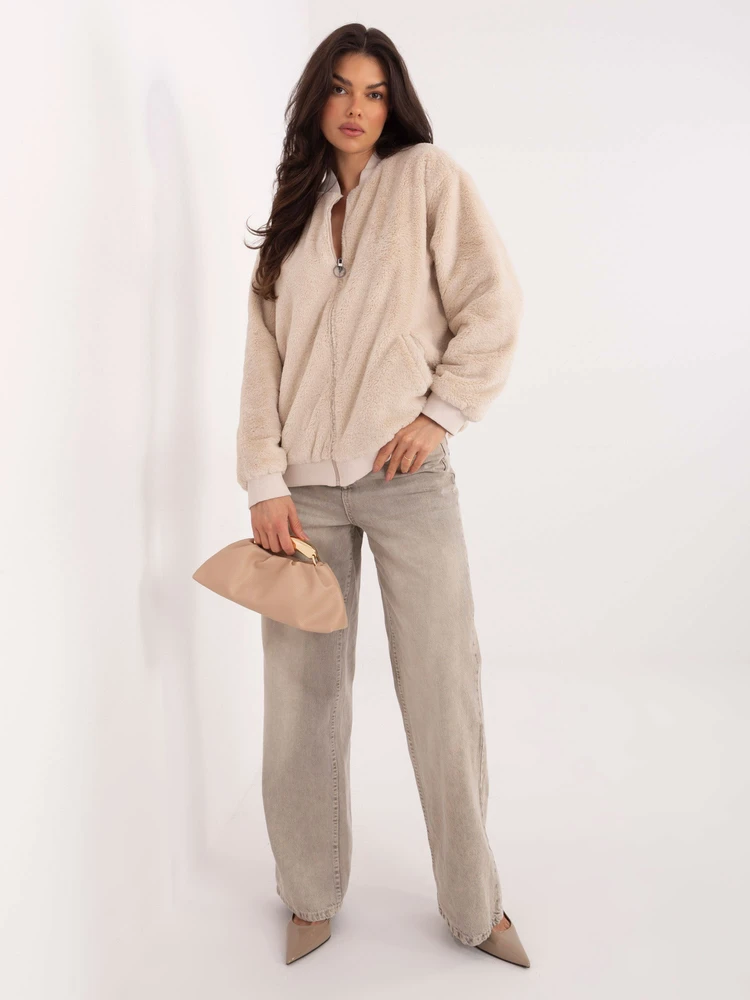 Bluza-LK-BL-510136.89-jasny smėlio spalva