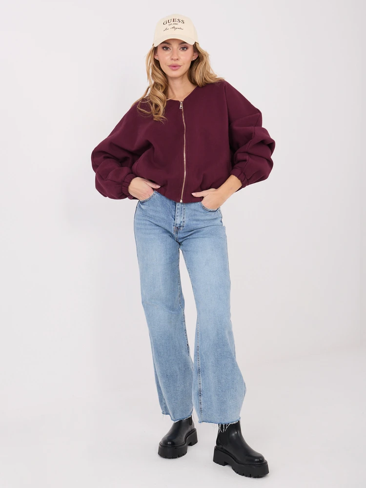 Moteriškas džemperis WT-BL-A1455.87 bordo spalvos