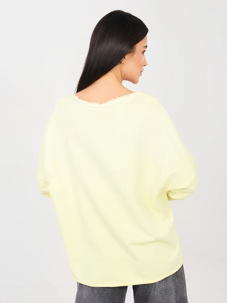 Palaidinė oversize šviesiai geltona