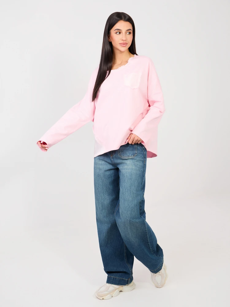 Palaidinė oversize šviesiai rožinė