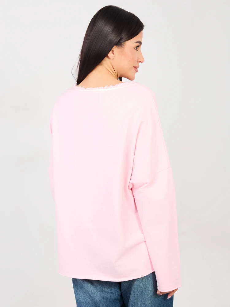 Palaidinė oversize šviesiai rožinė