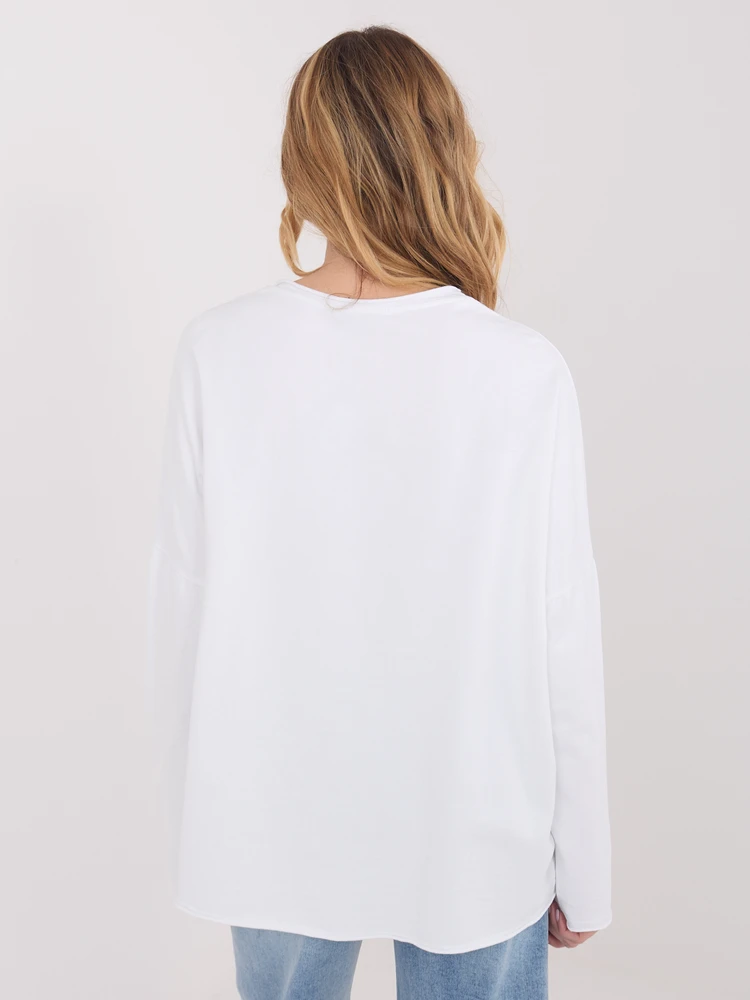 Palaidinė moteriška oversize balta