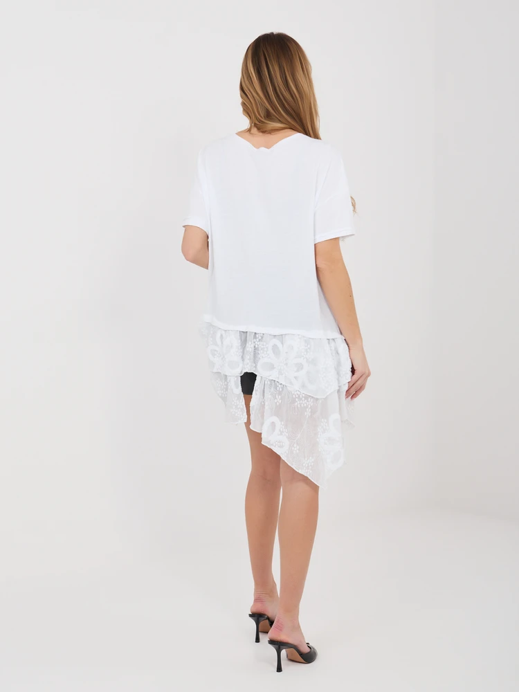 Moteriška palaidinė oversize balta