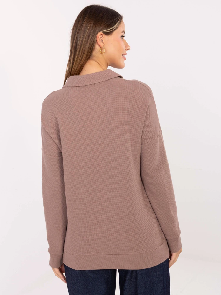Bluzka-LK-BZ-510126.00-ciemny bezowy