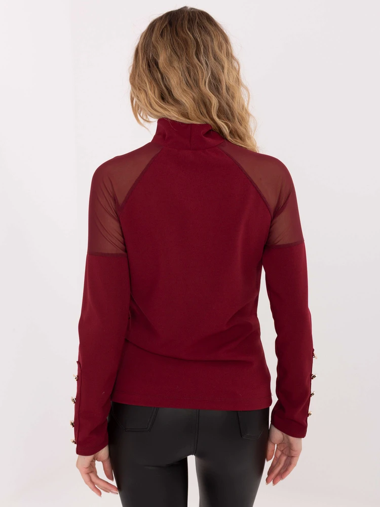 Palaidinė bordo spalvos Makadamia – elegancijai ir jaukumui kasdien.
