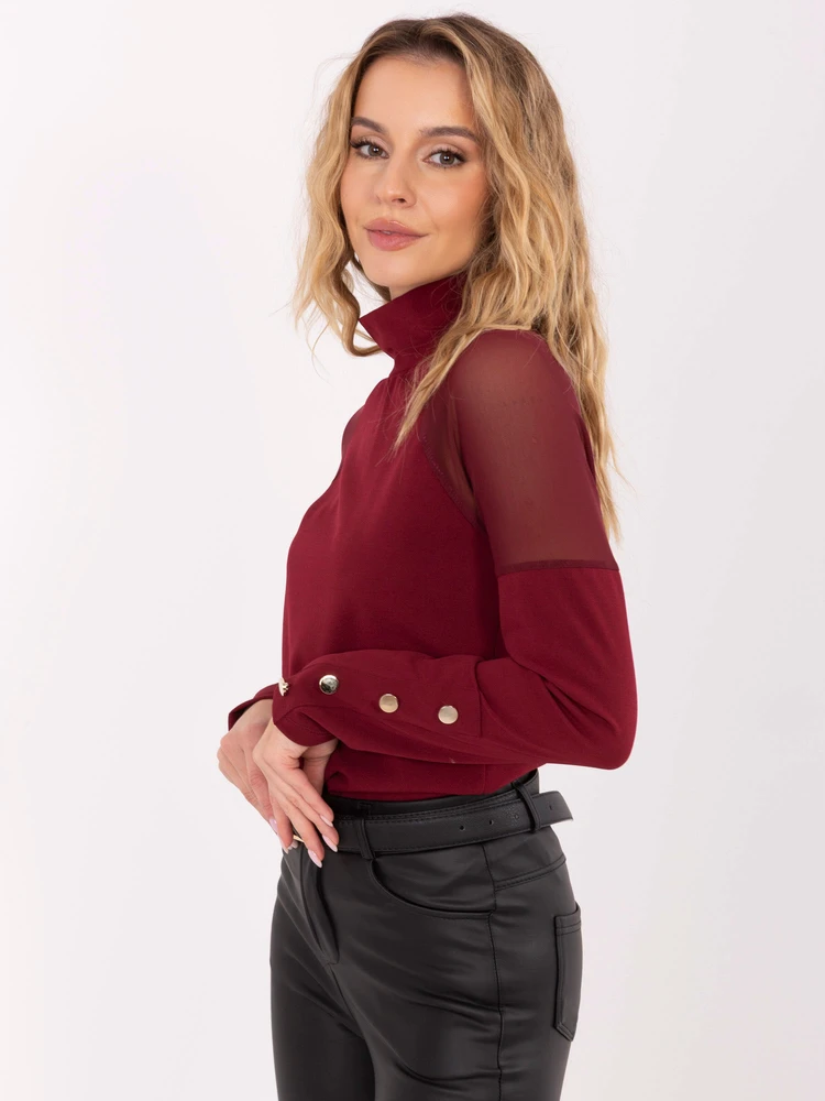 Palaidinė bordo spalvos Makadamia – elegancijai ir jaukumui kasdien.