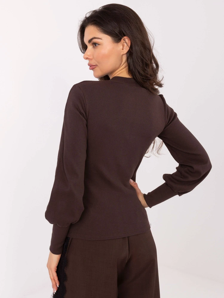 Bluzka-RV-BZ-5223.15-ciemny ruda