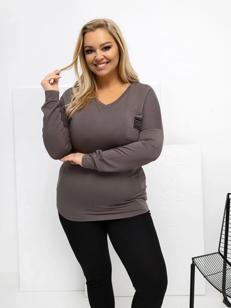 Palaidinė moteriška ruda plus size RV