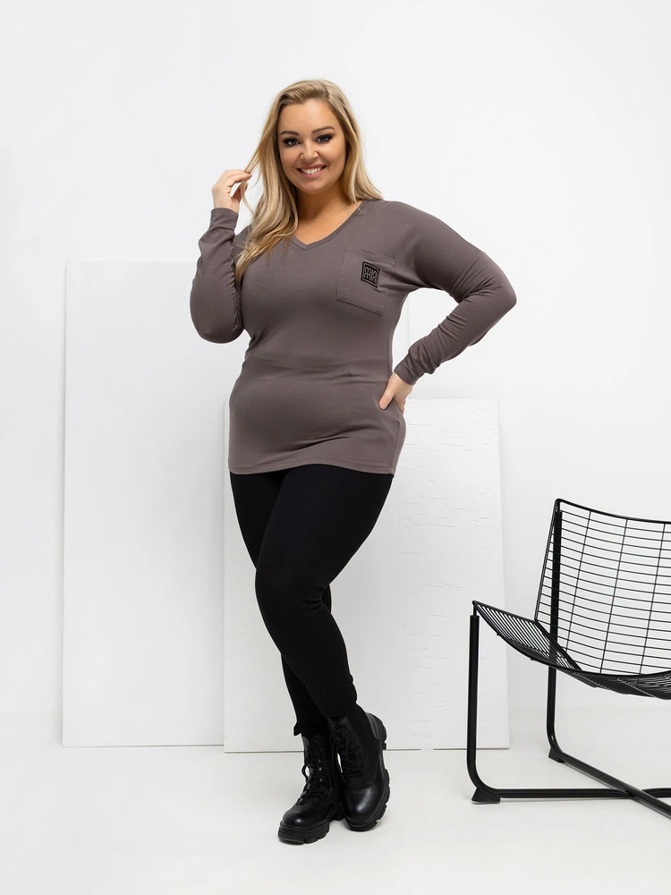 Palaidinė moteriška ruda plus size RV