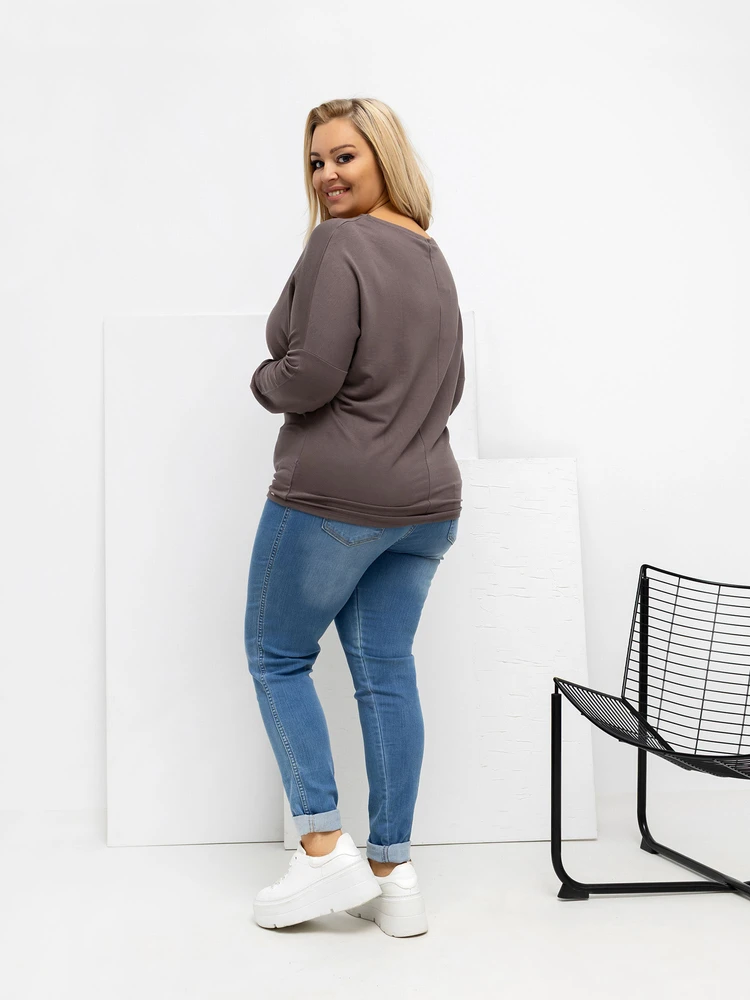 Palaidinė moteriška ruda plus size RV