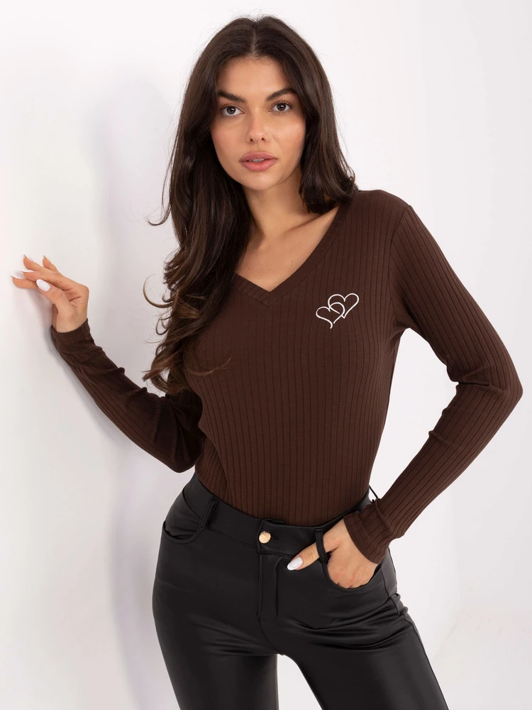 Bluzka-RV-BZ-A1055.29P-ciemny ruda