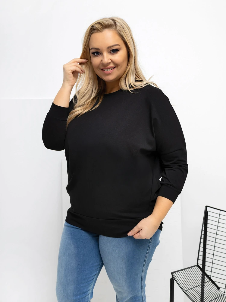 Palaidinė moteriška juoda plus size RV