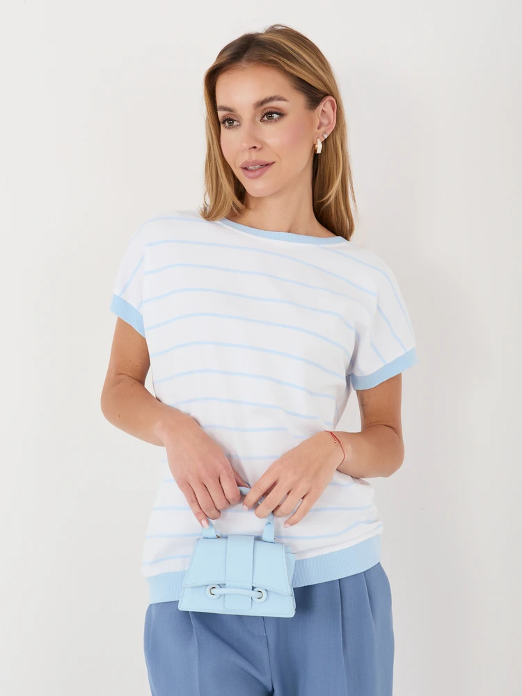 Moteriška palaidinė oversize, šviesiai mėlyna