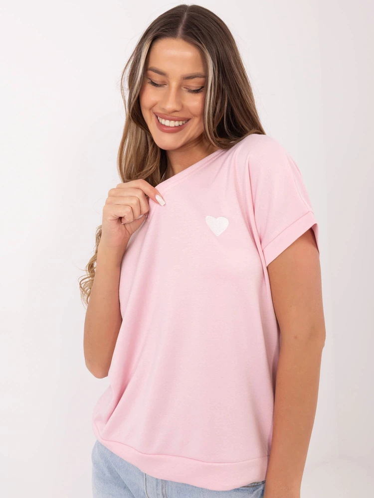 Šviesiai rožinė oversize palaidinė