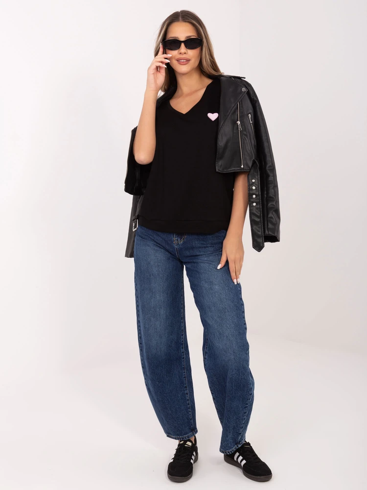 Juoda oversize palaidinė
