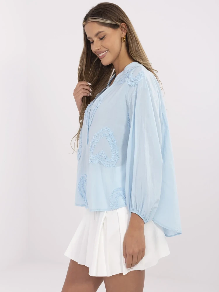 Bluzka-TW-KS-BI-3145.67-šviesiai mėlyna