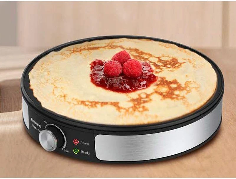 Vaflinė Blynų Keptuvė - Taurus Crepe&Fun 30cm Nerūdijančio Plieno Juoda