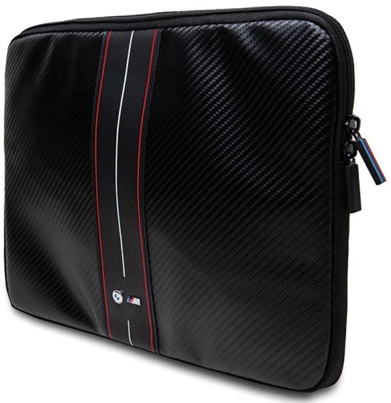 BMW Dėklas kompiuteriui BMCS14COMSCAKR 14″ juodos spalvos Carbon Raudona Stripes