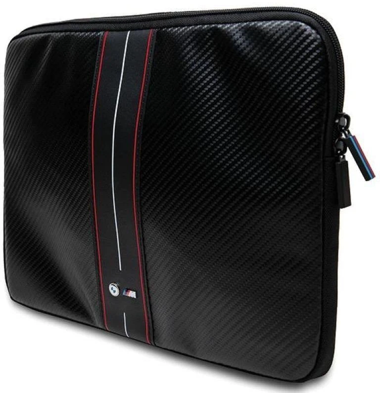 BMW Dėklas kompiuteriui BMCS16COMSCAKR 16″ juodos spalvos Carbon Raudona Stripes