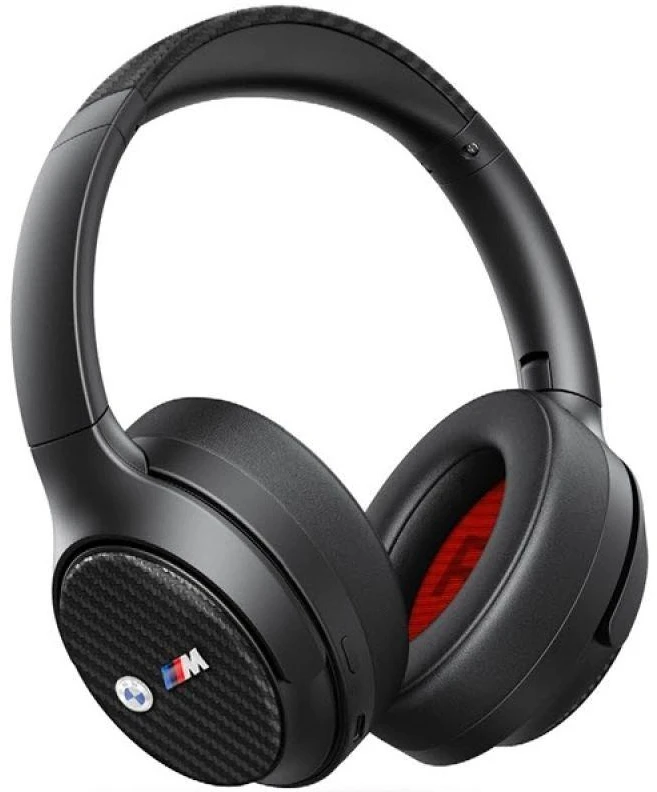 BMW Ausinės Bluetooth ANC BMBHKL601MTCAK juodos spalvos Encmetal Logos