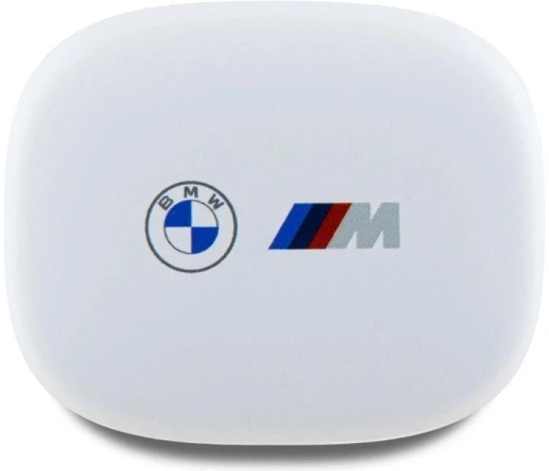BMW Bluetooth Ausinės BMBEMIATP20LOH TWS + docking station baltos spalvos Printed Logos