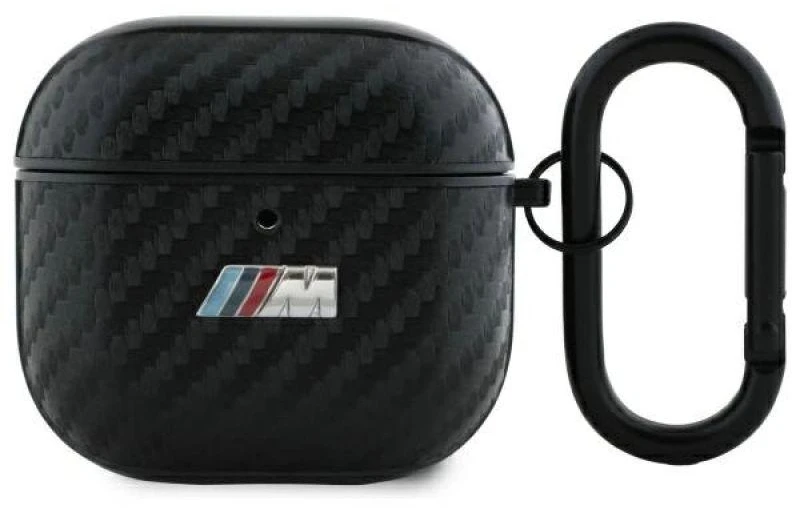 BMW BMA4CMPUCA AirPods 4 dėklas juodos spalvos PU Carbon M Collection