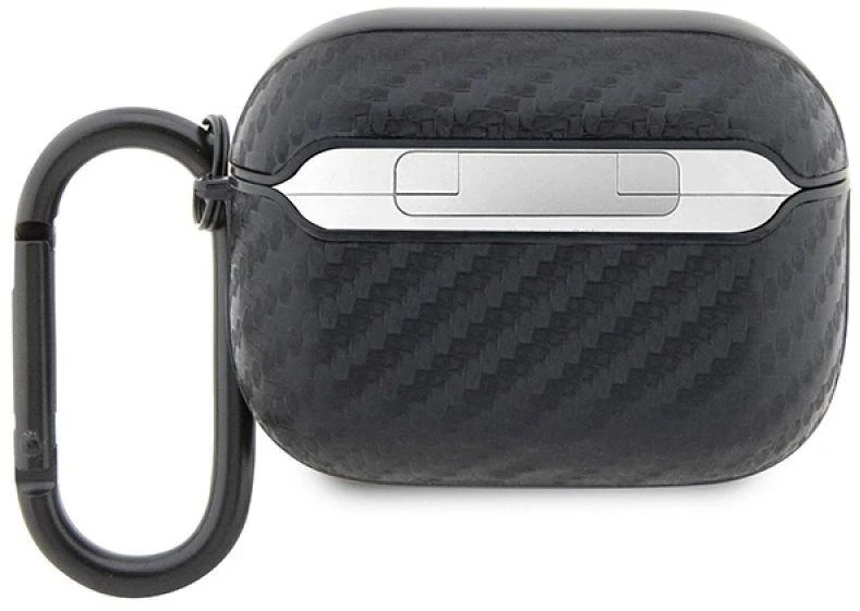 BMW BMAPWMPUCA2 AirPods Pro dėklas juodos spalvos Carbon Double Metal Logo