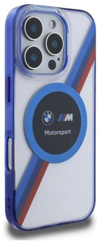 BMW BMHMP16X23HTPUT Apple iPhone 16 Pro Max 6.9" dėklas telefonui skaidrus hardcase Motosport IML Circle MagSafe