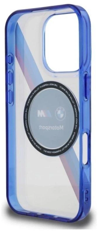 BMW BMHMP16X23HTPUT Apple iPhone 16 Pro Max 6.9" dėklas telefonui skaidrus hardcase Motosport IML Circle MagSafe