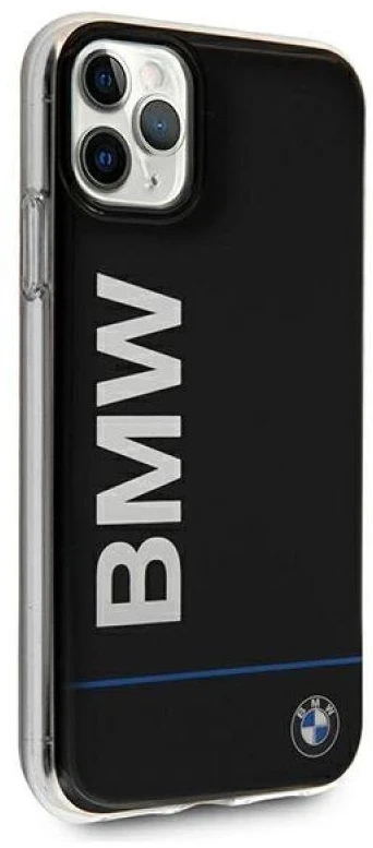 BMW BMHCN58PCUBBK Apple iPhone 11 Pro 5.8″ juodos spalvos kietas dėklas Signature Printed Logo