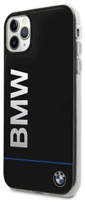 BMW BMHCN58PCUBBK Apple iPhone 11 Pro 5.8″ juodos spalvos kietas dėklas Signature Printed Logo