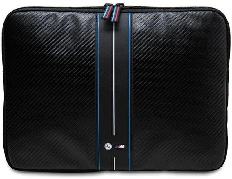 BMW Dėklas kompiuteriui BMCS16COMSCAKL 16″ juodos spalvos Carbon Mėlyna Stripes
