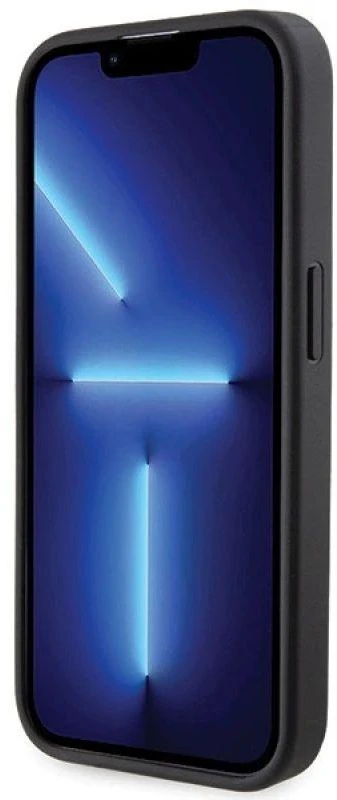 Dėklas BMW BMHCP15X22GSLK Apple iPhone 15 Pro Max 6.7″ juodos spalvos kietas dėklas Grip Hot Stamp