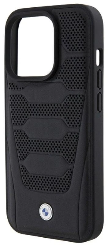 BMW Leather Seats Pattern dėklas iPhone 15 Pro Max - juodas