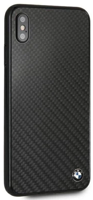 kietas dėklas BMW BMHCI65MBC Apple iPhone Xs Max juodos spalvos Siganture-Carbon