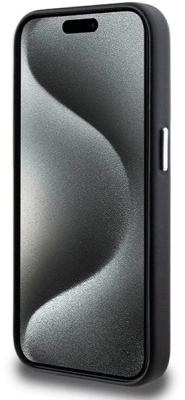 Dėklas BMW BMHMP14L23PUFWK Apple iPhone 14 Pro 6.1″ juodos spalvos Signature Wrapped Metal MagSafe
