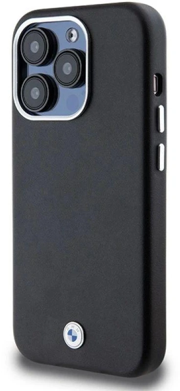Dėklas BMW BMHMP14L23PUFWK Apple iPhone 14 Pro 6.1″ juodos spalvos Signature Wrapped Metal MagSafe