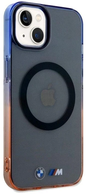 Dėklas BMW BMHMP15MHTGE Apple iPhone 15 Plus 14 Plus 6.7″ pilkas kietas dėklas Gradient Bumper MagSafe