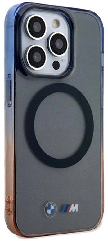 Dėklas BMW BMHMP15XHTGE Apple iPhone 15 Pro Max 6.7″ pilkas kietas dėklas Gradient Bumper MagSafe