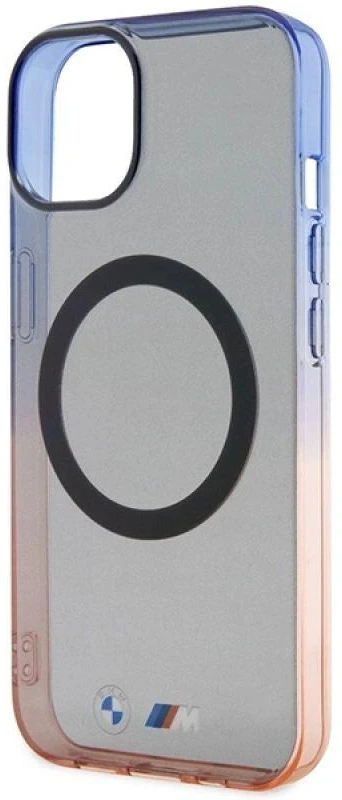 BMW BMHMP14MHTGE Apple iPhone 14 Plus 15 Plus 6.7″ dėklas pilkas kietas dėklas Gradient Bumper MagSafe