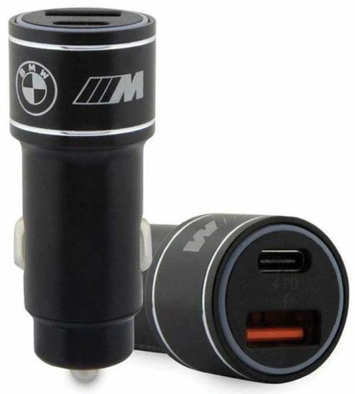 BMW charger BMCCMUSBCK PD-QC 3.0 20W Fast Charge juodos spalvos M Edition