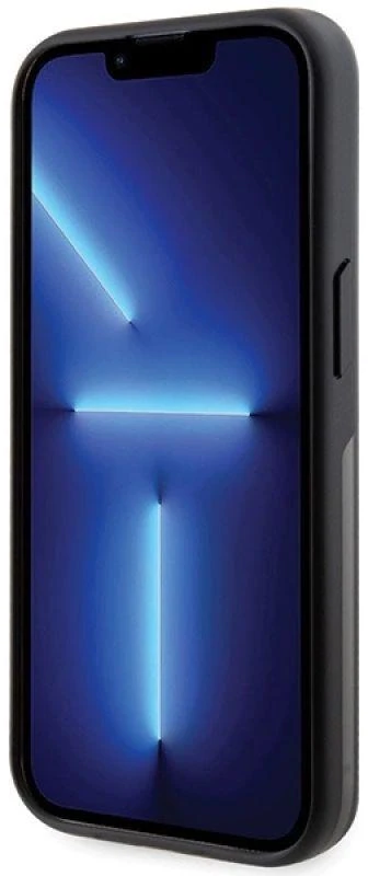 Dėklas BMW BMHMP15MDSLK Apple iPhone 15 Plus 14 Plus 6.7″ juodos spalvos kietas dėklas IML Signature MagSafe