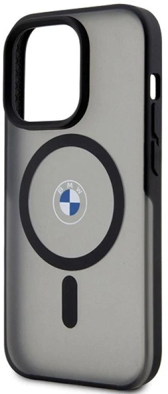 BMW BMHMP15LDSLK Apple iPhone 15 Pro 6.1″ juodos spalvos kietas dėklas IML Signature MagSafe