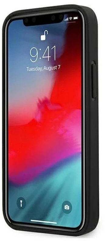 Apple iPhone 12 Mini BMW dėklas Signature Tire Marks (BMHCP12STTBK) juodos spalvos